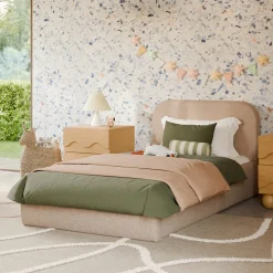 Twin, Full & Queen Beds>Babyletto Nara Twin Bed |- Chai Shearling