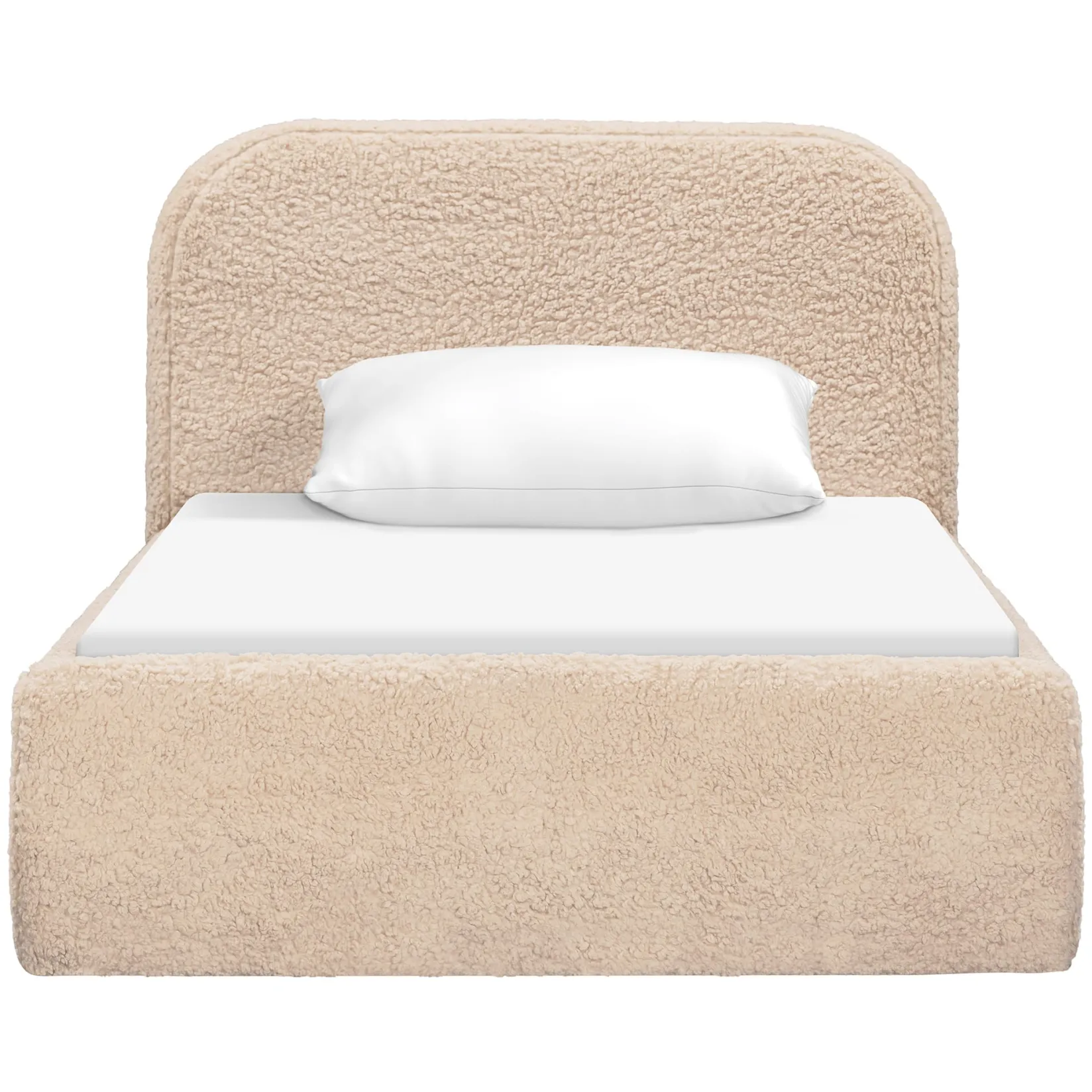 Twin, Full & Queen Beds>Babyletto Nara Twin Bed |- Chai Shearling