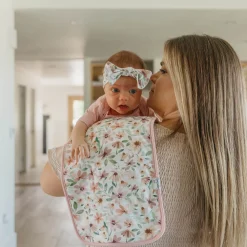 Hot Natalie Flower Burp Cloths Set Breastfeeding|Nursing Covers