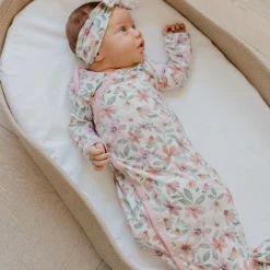 Sale Natalie-newborn Knotted Gown Pajamas|Sleep Bags