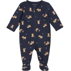 Pajamas|Pajamas>Petit Lem Honey Bear Sleeper 0-12m Navy