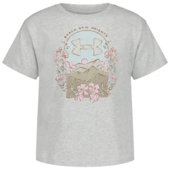 Sportswear|Tops>Under Armour New Heights Tee 8-16 Gris