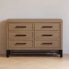 Outlet Newbern 6-Drawer Assembled Dresser - Driftwood Storage Furniture