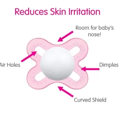 Clearance Newborn Anatomical Pacifer Matte (2) - Aqua Pacifiers & Clips|Pacifiers & Clips