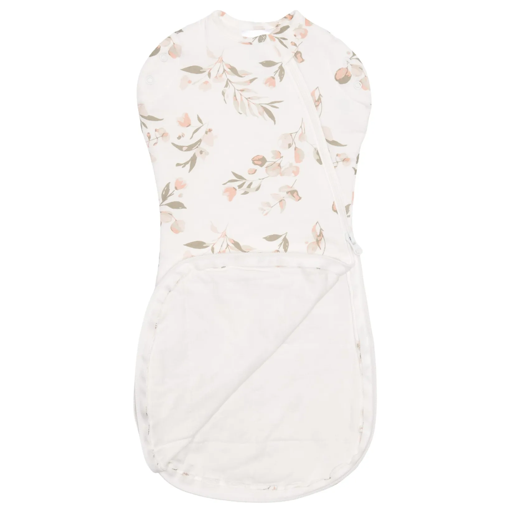 Sleep Bags|Pyjamas>Perlimpinpin Newborn Bamboo Leaves Sleep Bag Ivory