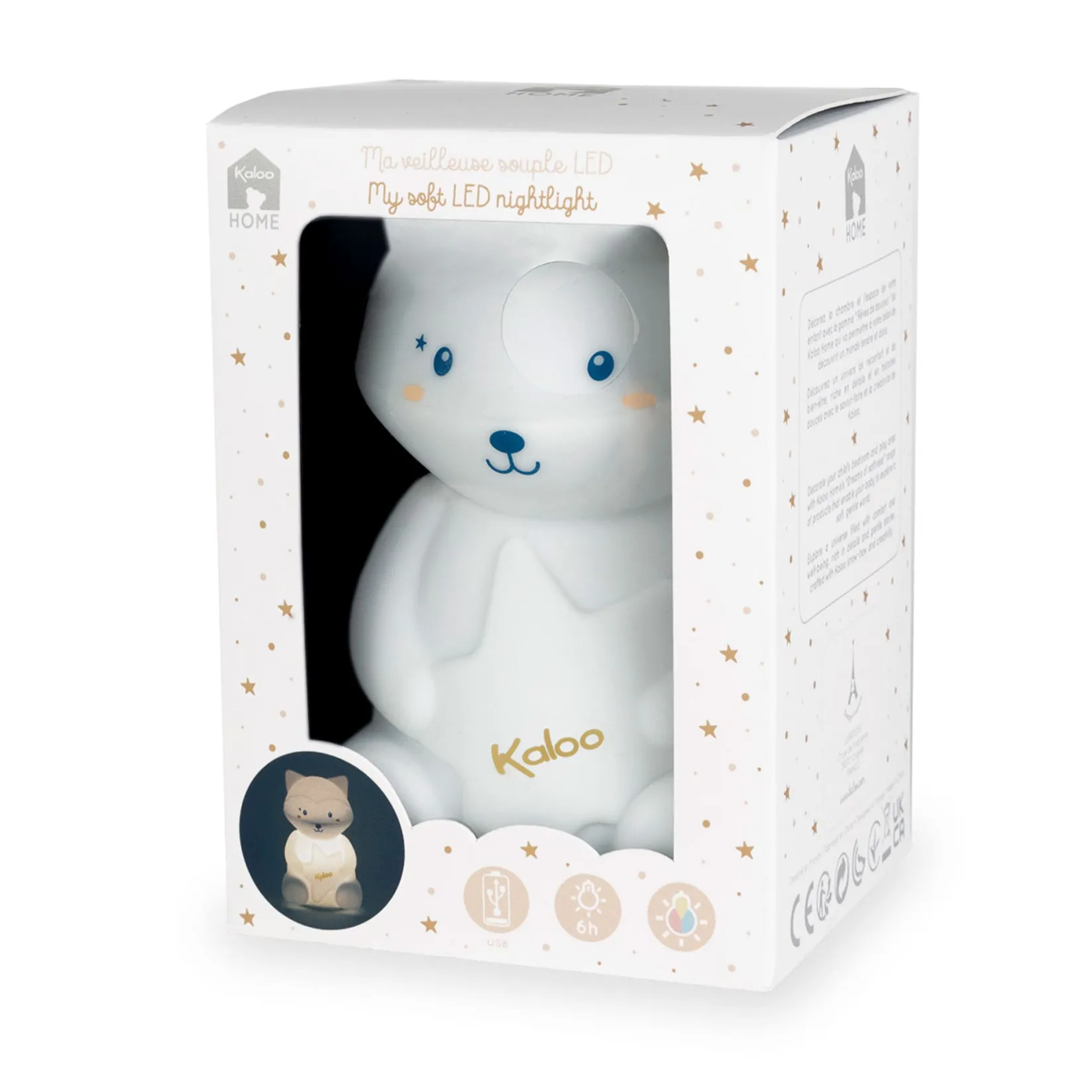 Decorative Objects|Nightlights>Kaloo Nighlight Raccon USB