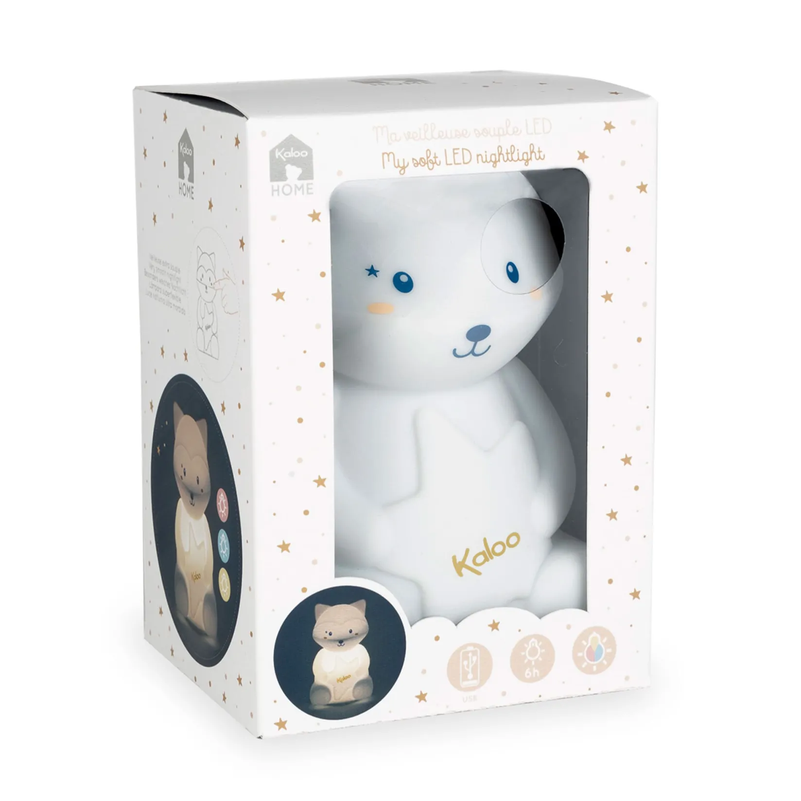 Decorative Objects|Nightlights>Kaloo Nighlight Raccon USB