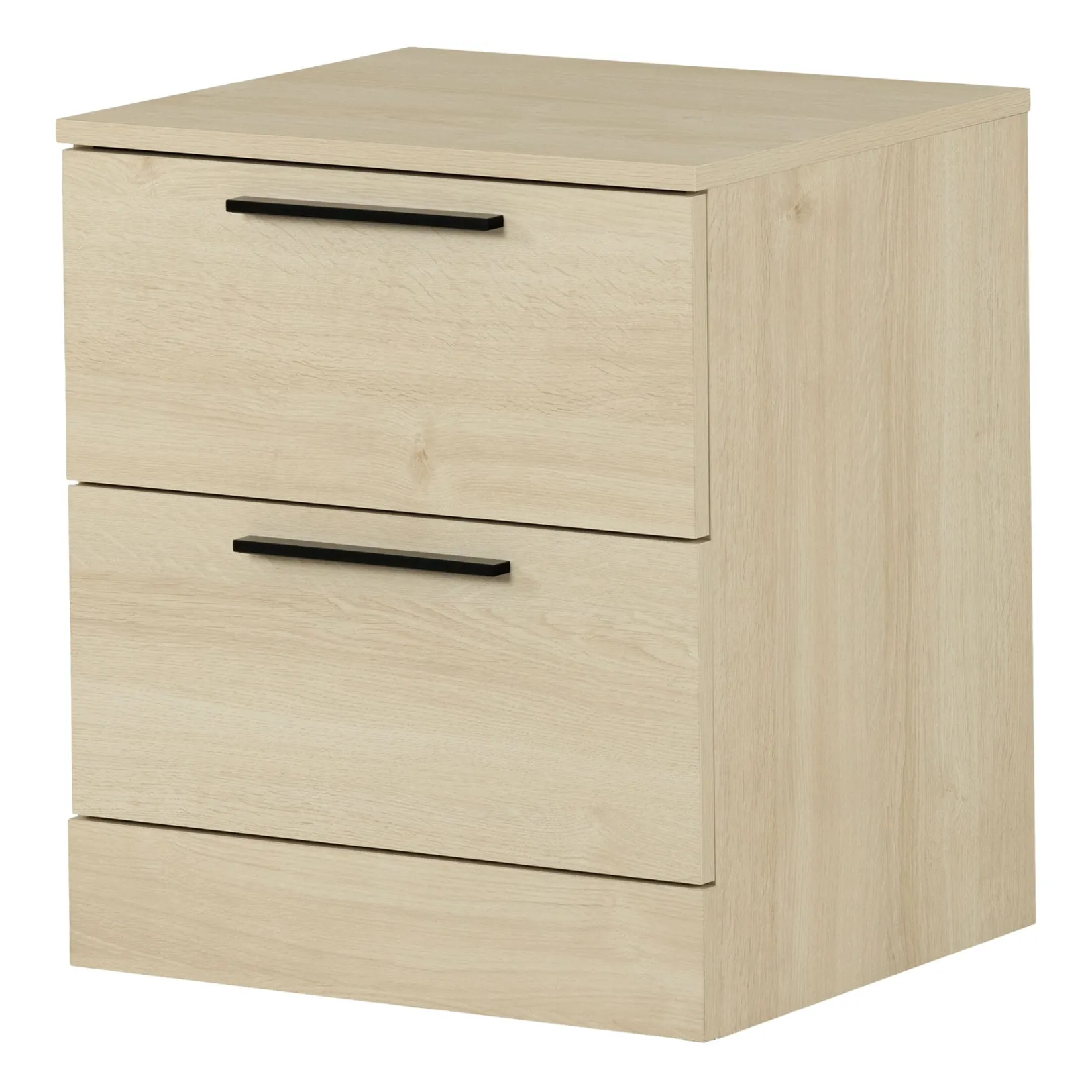 Discount Nightstand - Step One Essential Bleached Oak Nightstands