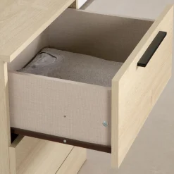 Discount Nightstand - Step One Essential Bleached Oak Nightstands