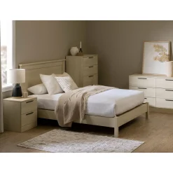 Discount Nightstand - Step One Essential Bleached Oak Nightstands