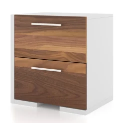 Online Nightstand - White Walnut Nightstands