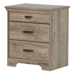 Nightstand Charging Station - Versa Weathered Oak Nightstands