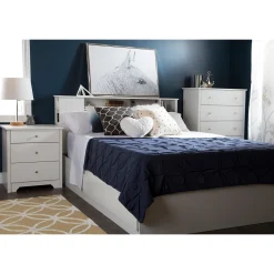 New Nightstand Charging Station - Vito Pure White Nightstands