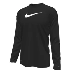 Swimsuits|Swimsuits>Nike Essential Rashguard 8-16 Black