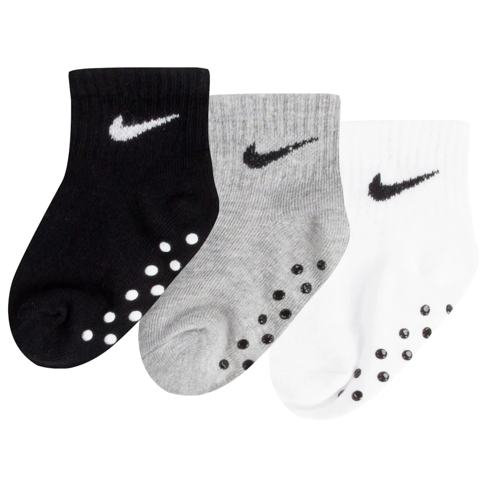 Socks|Underwear & Socks>Nike No Slip Socks (3) 6-12m Black