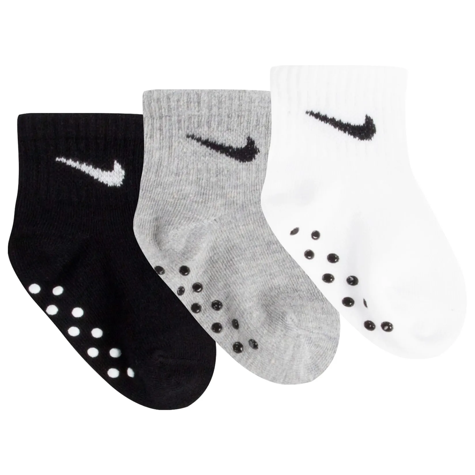 Socks|Underwear & Socks>Nike No Slip Socks (3) 6-12m Black