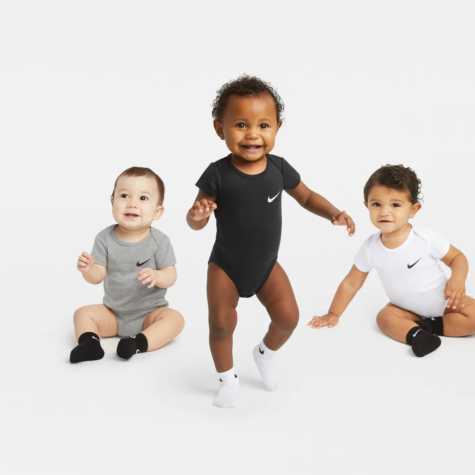 Socks|Underwear & Socks>Nike No Slip Socks (3) 6-12m Black