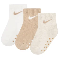 Socks|Underwear & Socks>Nike No Slip Socks (3) 12-24m Beige