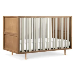 Novella Crib with Toddler Bed Conversion Kit - Stained Ash / Ivory Cribs & Mattresses|Cribs & Mattresses