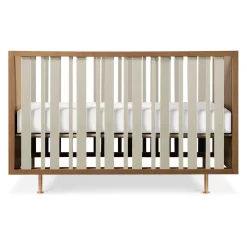 Novella Crib with Toddler Bed Conversion Kit - Stained Ash / Ivory Cribs & Mattresses|Cribs & Mattresses