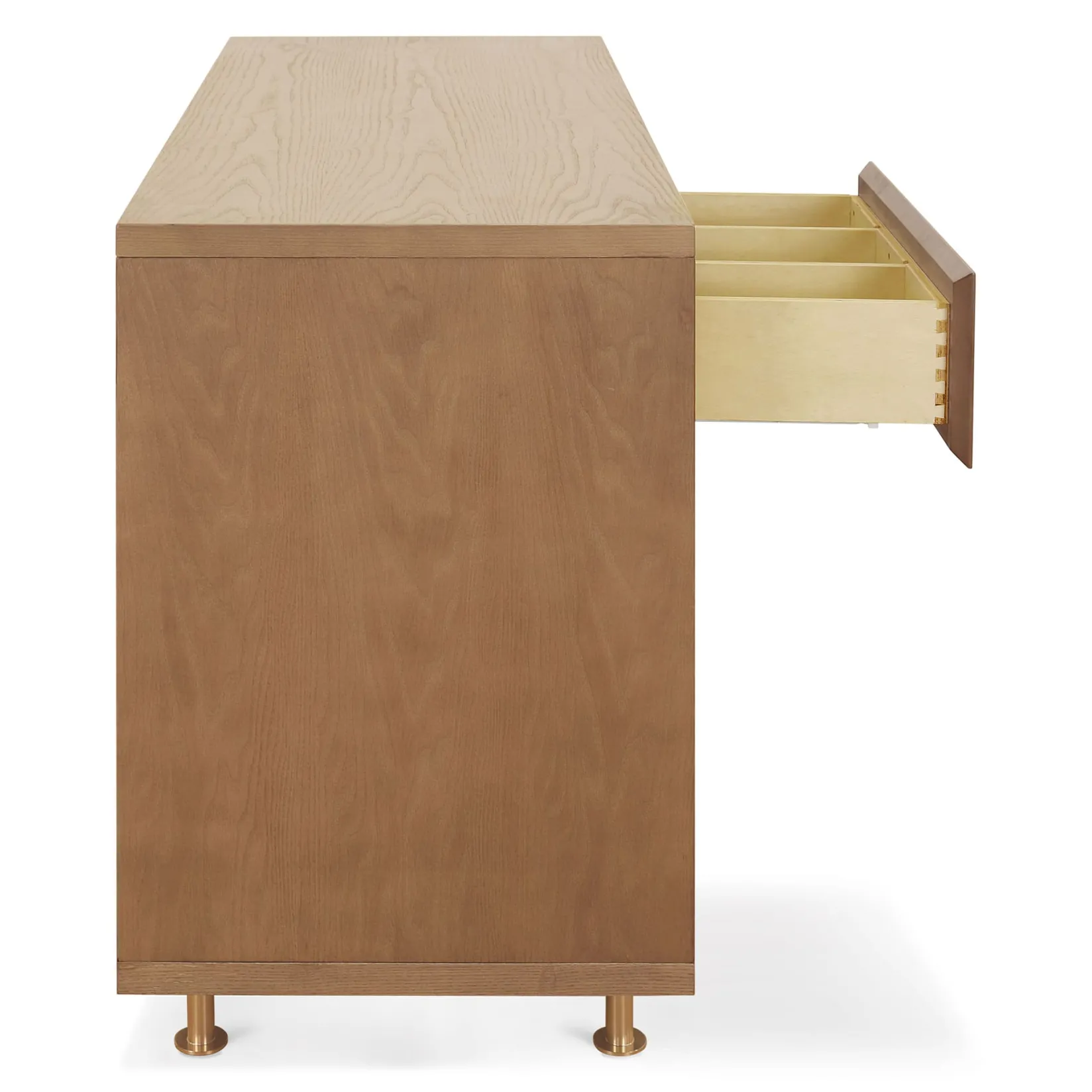 Best Novella 6-Drawer Dresser - Stained Ash / Ivory Finish Storage Furniture