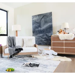 Best Novella 6-Drawer Dresser - Stained Ash / Ivory Finish Storage Furniture