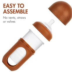 Sale Nursh Silicone Bottle 8oz (3) Bottles & Nipples|Breastfeeding