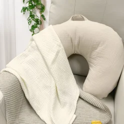 Nursing Pillow - Muslin Beige Cushions & Pillows|Nursing Pillows