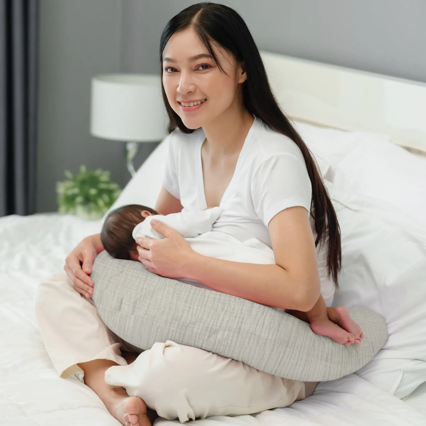 Online Nursing Pillow - Muslin Coconut Cushions & Pillows|Nursing Pillows