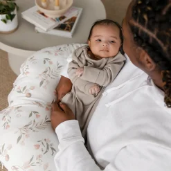 Cushions & Pillows|Breastfeeding>Perlimpinpin Nursing Pillow Bamboo - Leaves