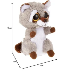 Plush Toys>TY Oakie Raccoon Gray