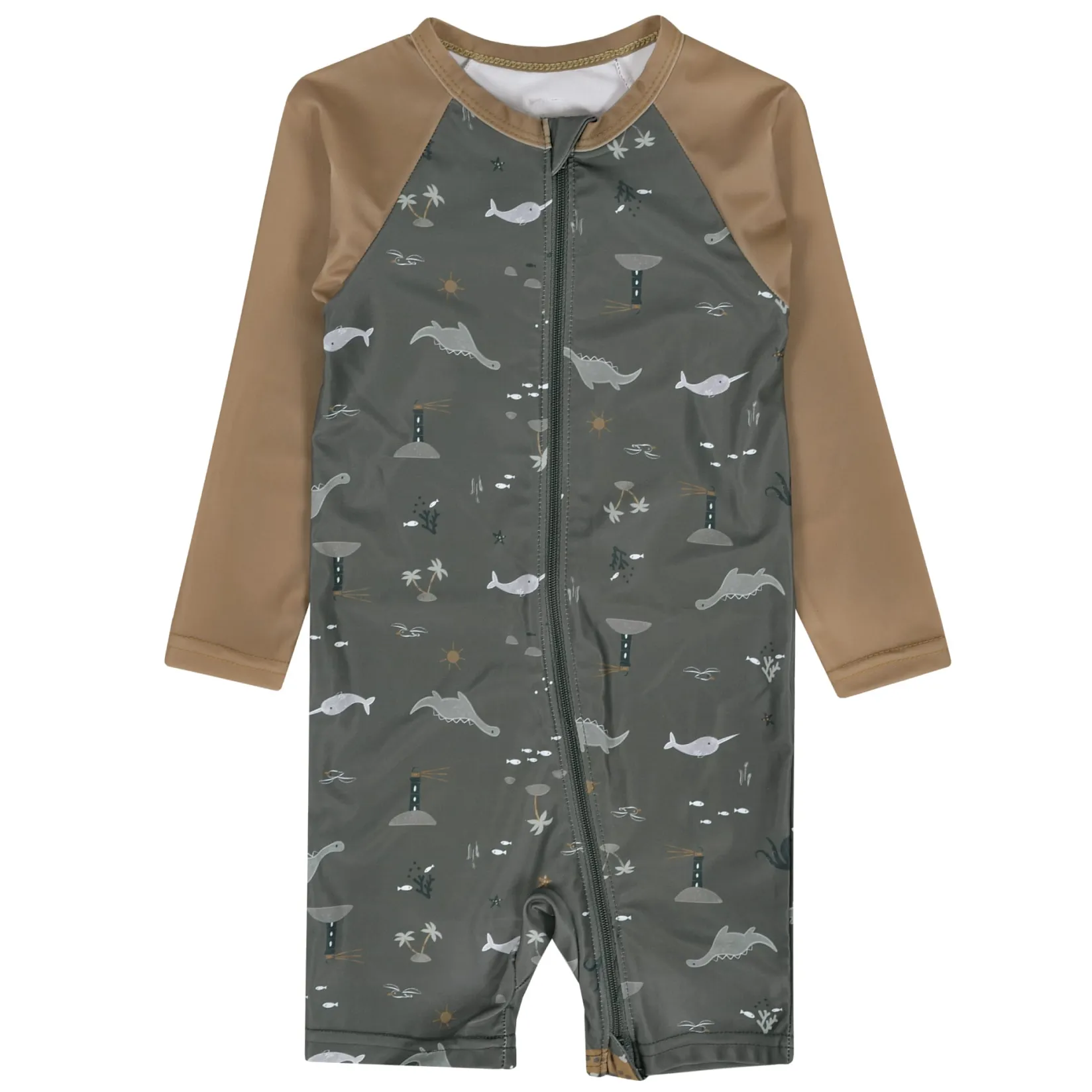 Swimsuits>Perlimpinpin Ocean Swimsuit 6-24m Olive