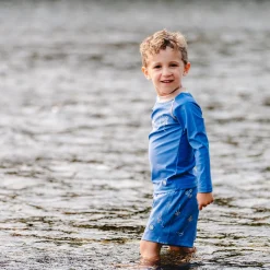 Swimsuits>Calikids Ocean Uv Rashguard 2-9 Blue