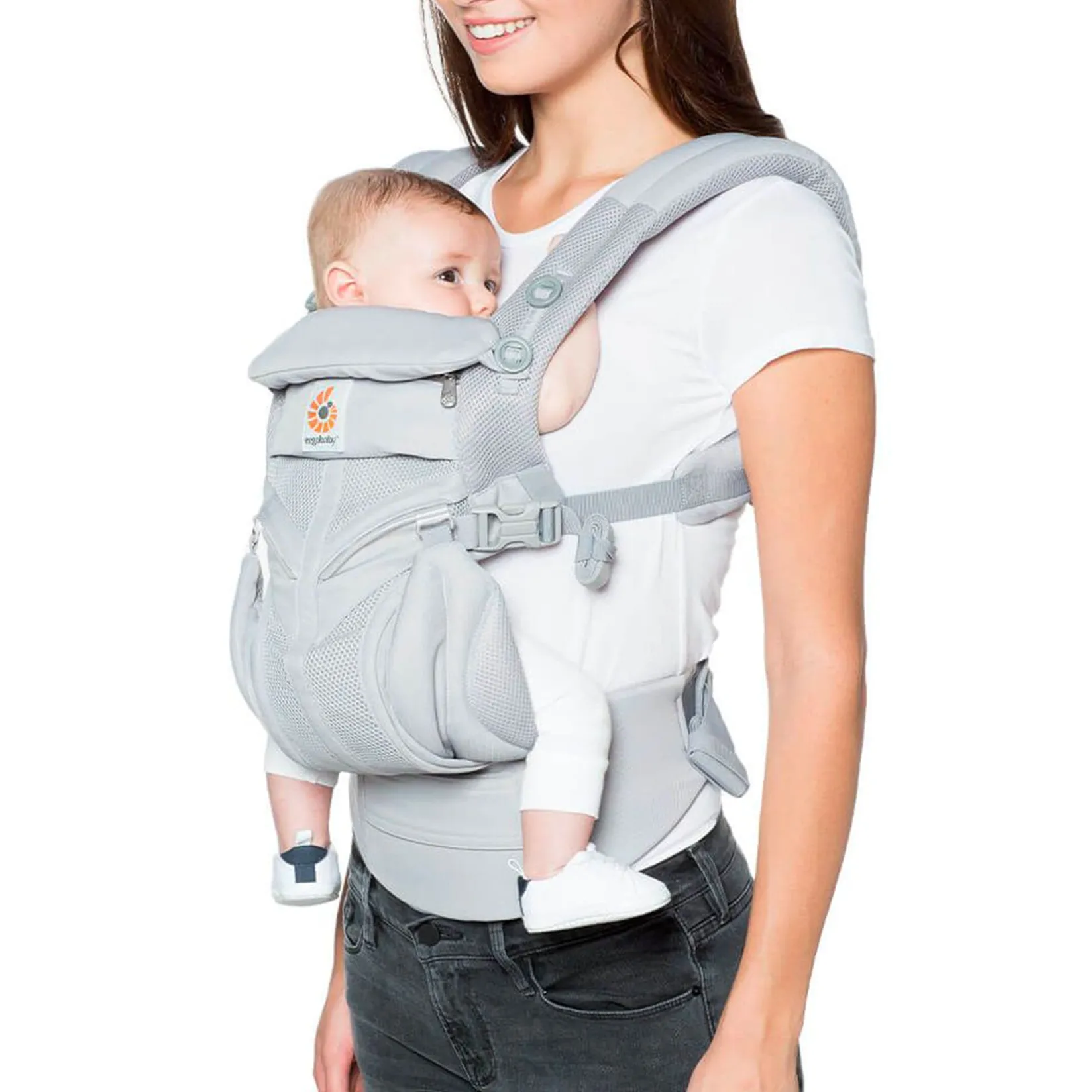 Clearance Omni 360 Baby Carrier All-in-one Cool Air Mesh - Pearl Grey Outdoors & Travel|Baby Carriers
