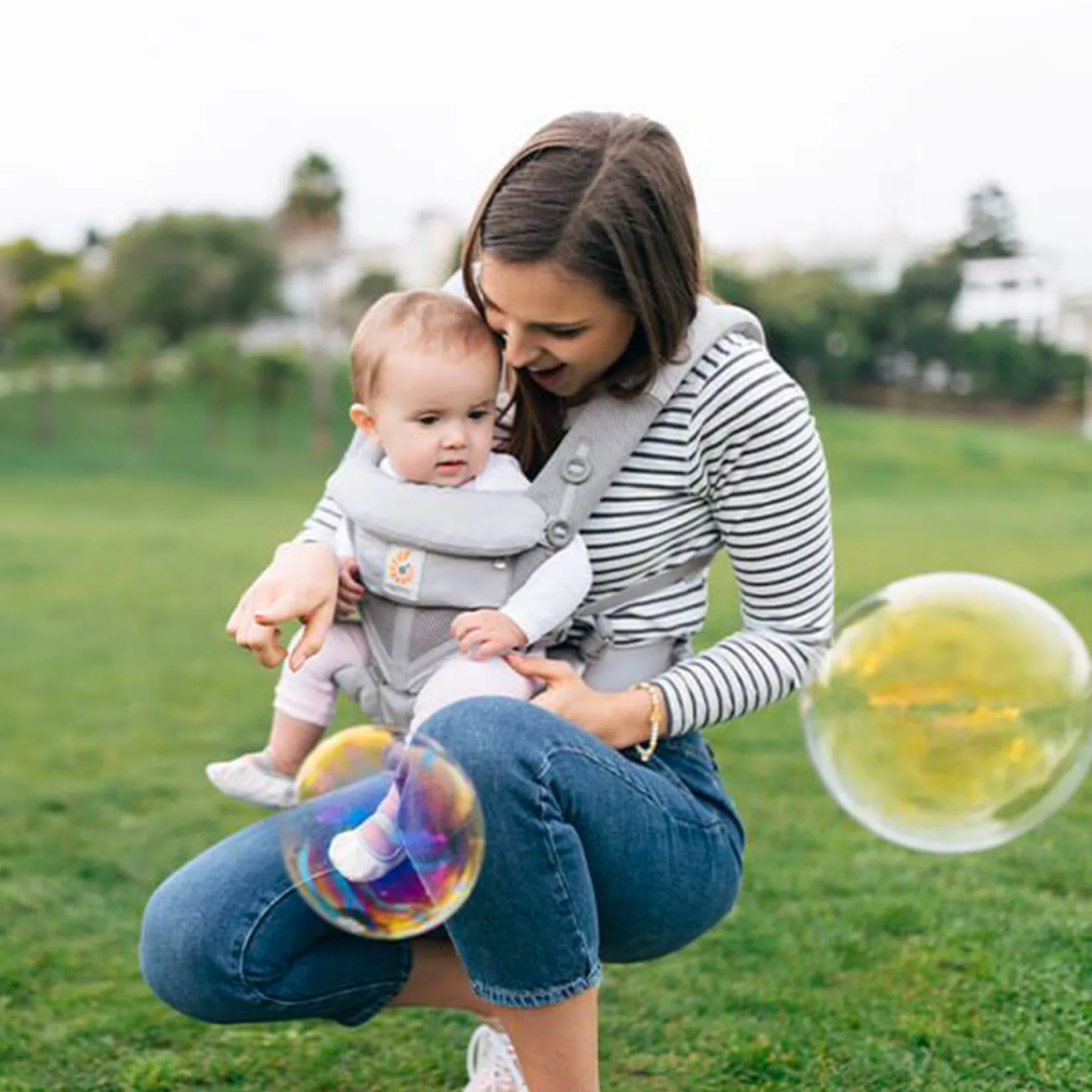 Clearance Omni 360 Baby Carrier All-in-one Cool Air Mesh - Pearl Grey Outdoors & Travel|Baby Carriers