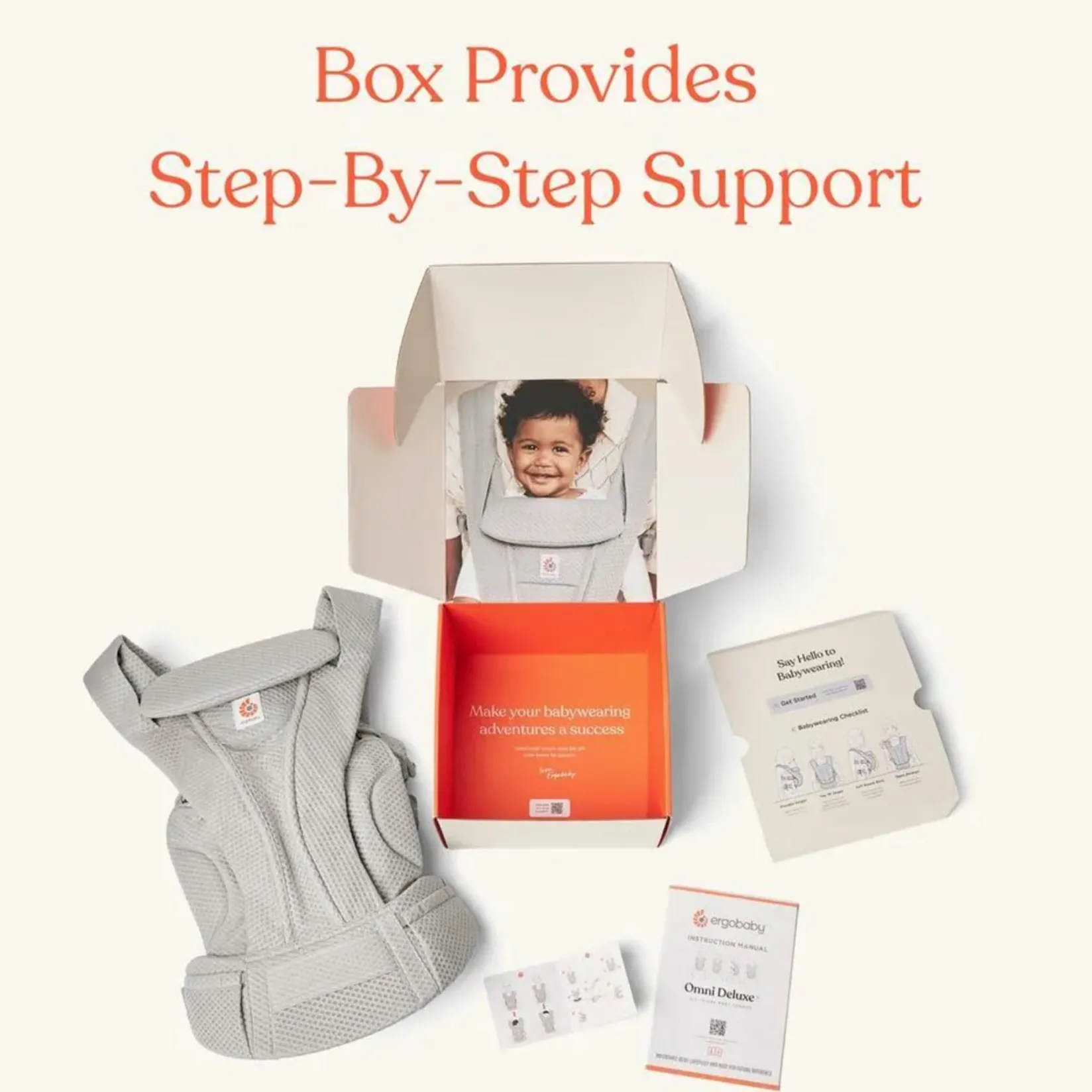 Outdoors & Travel|Baby Carriers>Ergobaby Omni Deluxe Carrier Mesh - Natural Beige