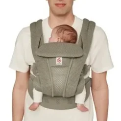 Outdoors & Travel|Baby Carriers>Ergobaby Omni Deluxe Carrier Mesh - Soft Olive
