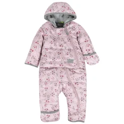 Outerwear|Snowsuits>Perlimpinpin One-Piece Flower Snowsuit 9-24 months Pink