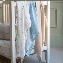 Organic Baby Muslin Blanket (3) - Farm Kids Blankets|Blankets
