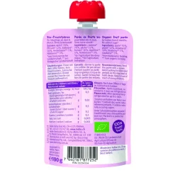 Baby Food & Snacks>Holle Organic Pouch - Berry Puppy - Apple & Peach with Fruits of the Forest (from 8 months)