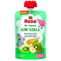 Baby Food & Snacks>Holle Organic Pouch - Kiwi Koala - Pear & Banana with Kiwi (from 8 months)