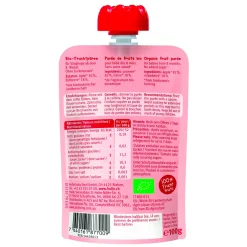 Baby Food & Snacks>Holle Organic Pouch - Red Bee - Apple with Strawberry (from 8 months)