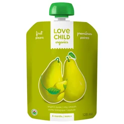 Baby Food & Snacks>Love Child Organics Organic Puree - First- Pears ( From 6 months )