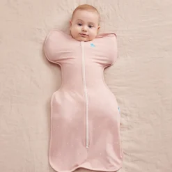 Pajamas|Sleep Bags>Love to Dream Organic Swaddle Up Small 8-13lb - Starry Pink