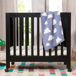Outlet Origami Mini Crib - Black Finish Cribs & Mattresses|Cribs & Mattresses