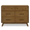 Outlet Otto 6-Drawer Dresser - Walnut Storage Furniture