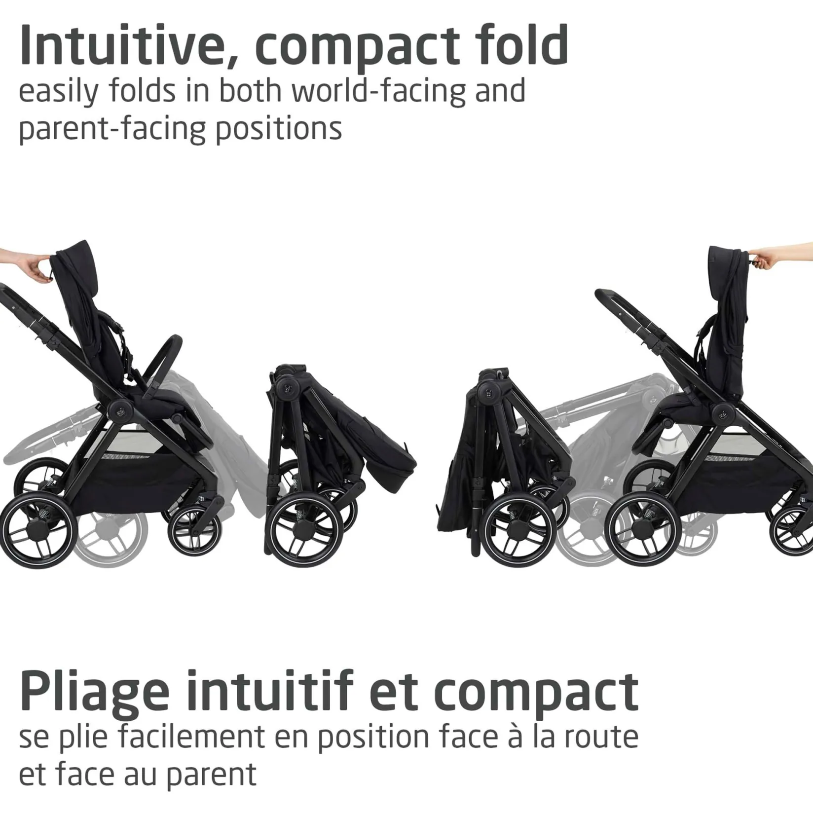 Outlet Oxford Stroller - Twillic Black Kids Strollers|Strollers & Trailers