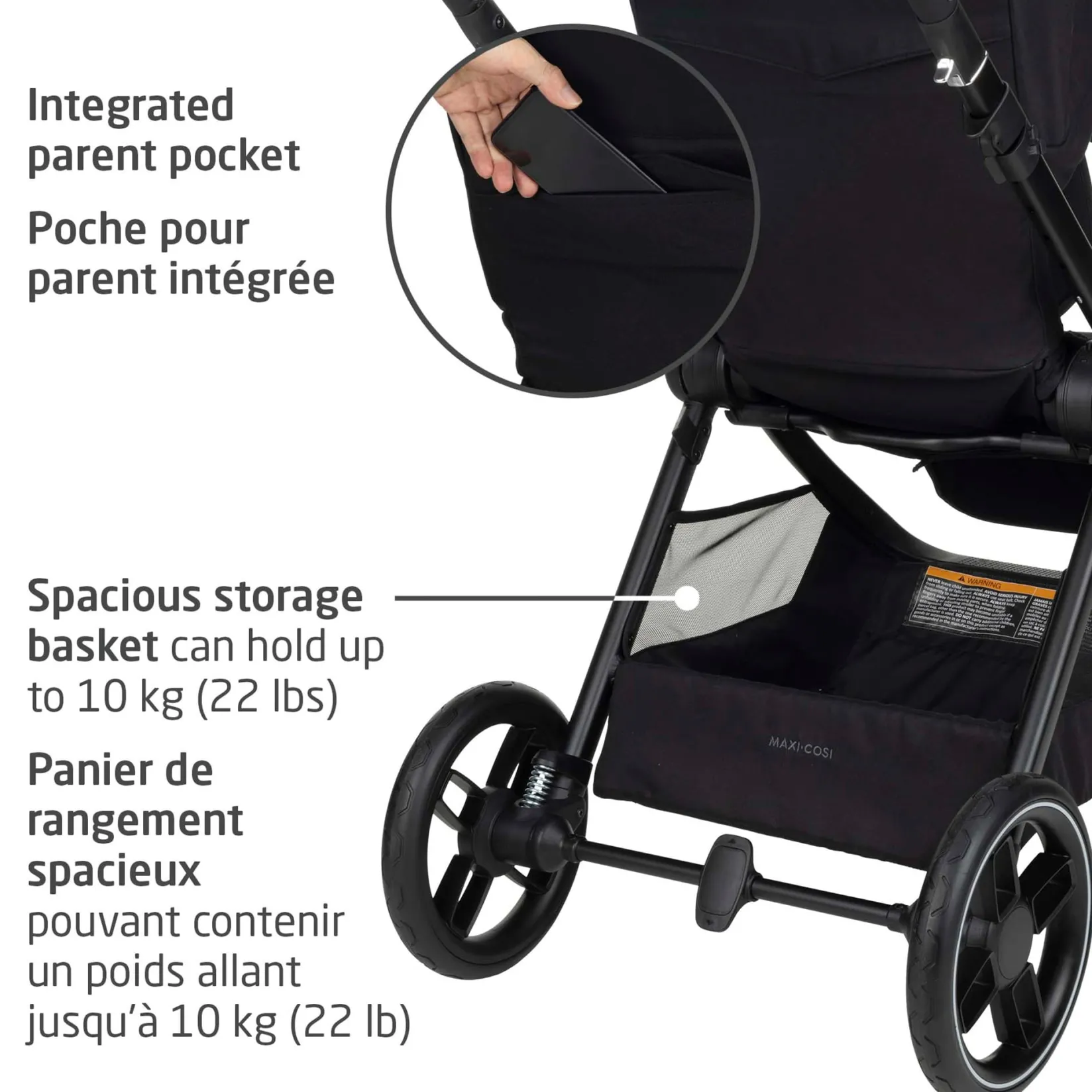 Outlet Oxford Stroller - Twillic Black Kids Strollers|Strollers & Trailers