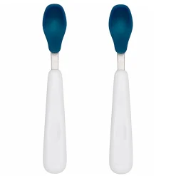 Tableware|Plates & Placemats>Oxo Tot Feeding Spoon Set With Soft Silicone - Navy