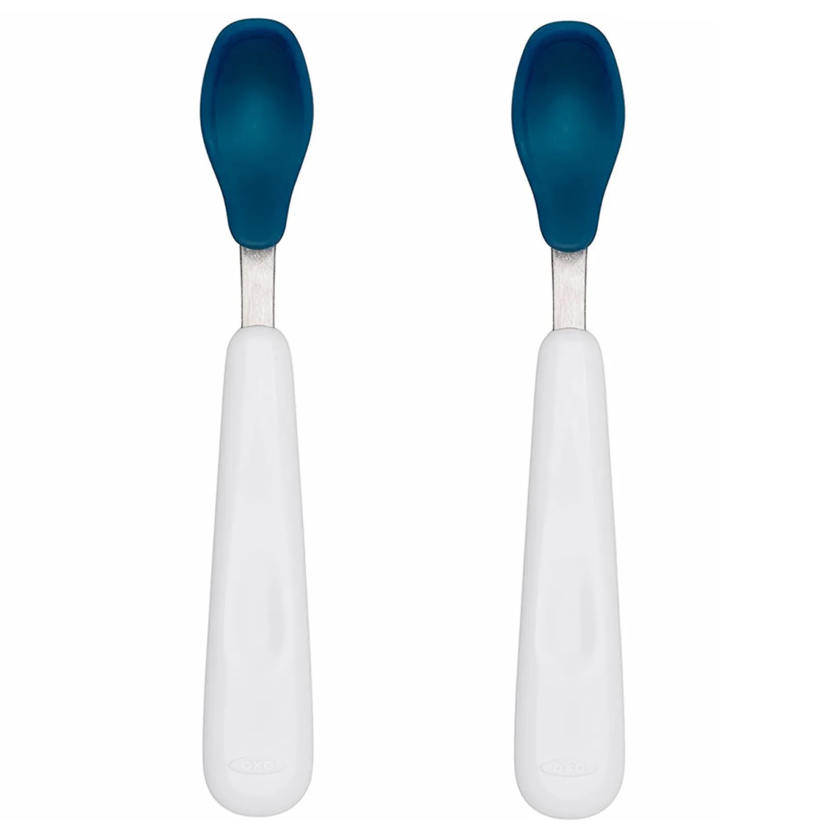 Tableware|Plates & Placemats>Oxo Tot Feeding Spoon Set With Soft Silicone - Navy